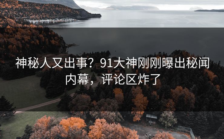 神秘人又出事？91大神刚刚曝出秘闻内幕，评论区炸了